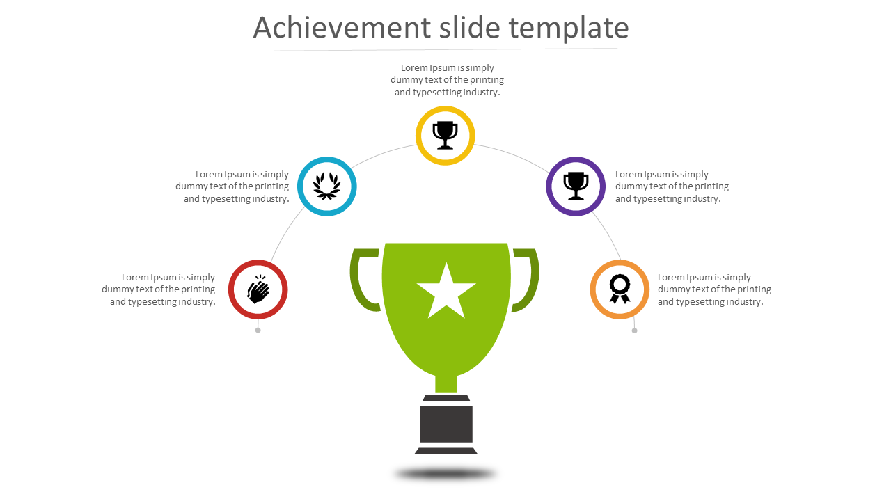 Free - Buy Affordable Achievement Slide Template Designs 5-Node